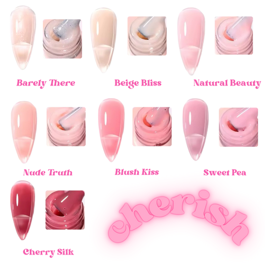 NEW CHERISH Rubber Base Gel Polishes
