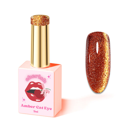 Amber Cat Eye ~ Amber Glass